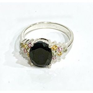Sterling 925 Black Onyx Gemstone ring
